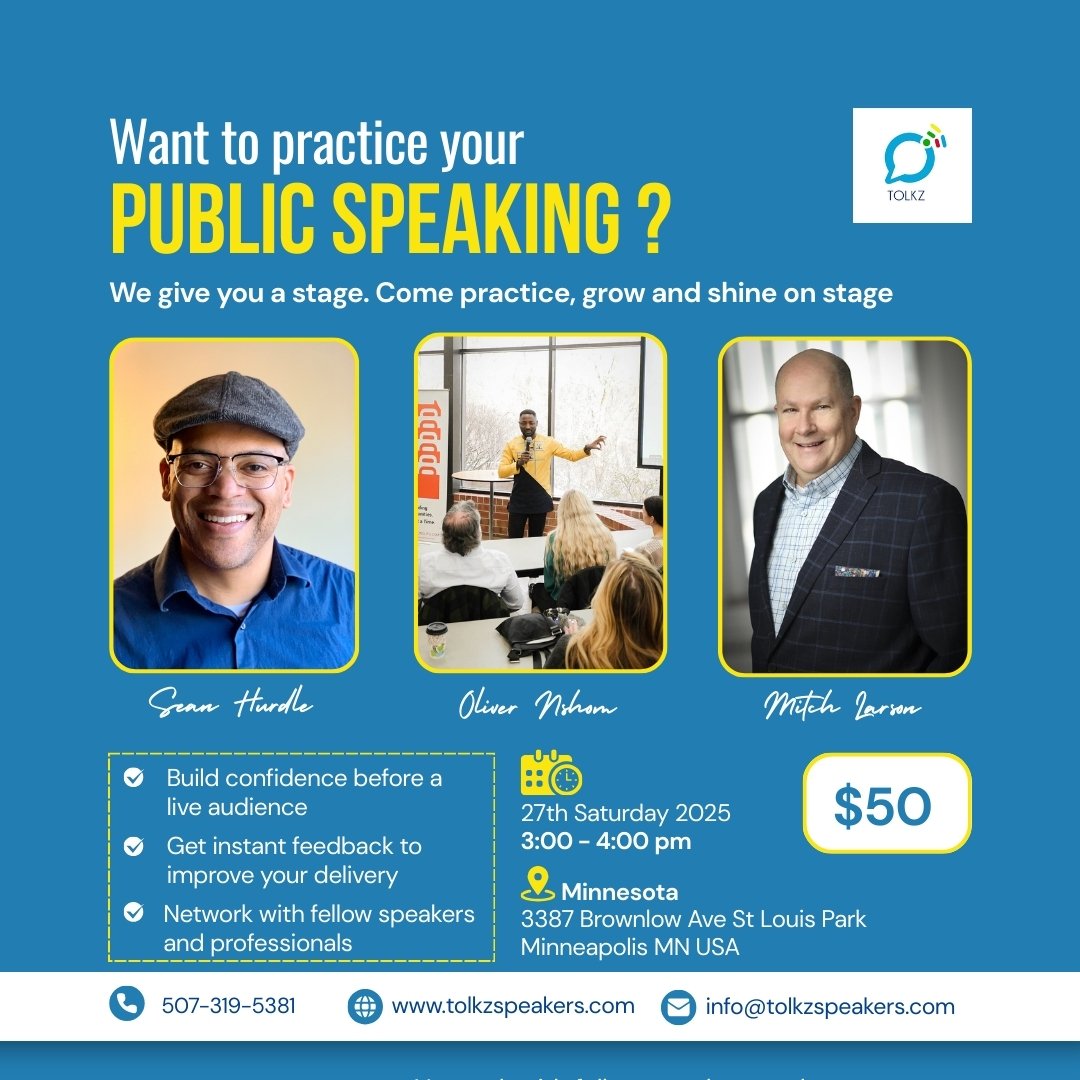 Want to practice your PUBLIC SPEAKING?